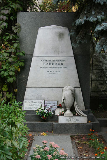 Памятник на могиле С. И. Вавилова