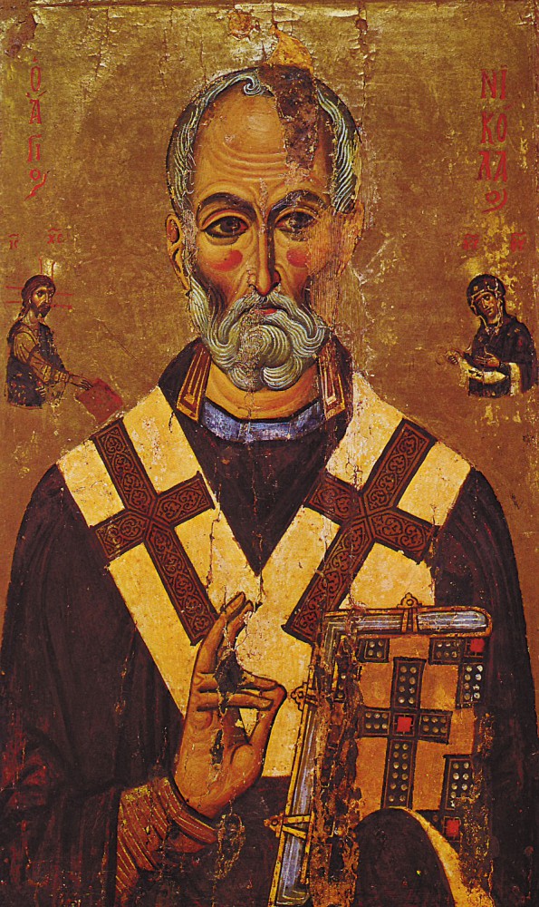 Святитель Николай. Икона из монастыря Святой Екатерины. 13 век