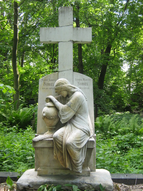 Надгробие на могиле инженера, предпринимателя Л. Нобеля (1831—1888)