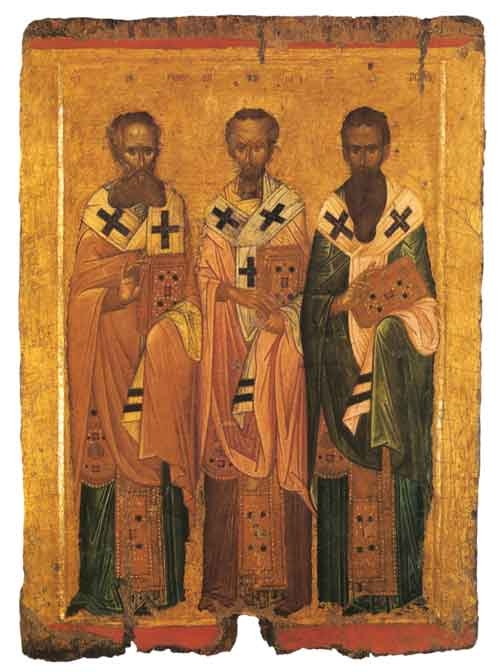 Православная икона Трёх святителей