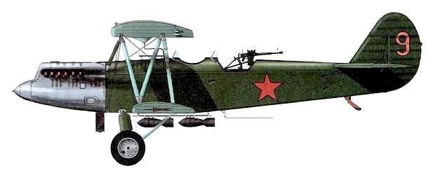Самолёт Р-5. На таком самолете П. А. Пилютов одержал первую победу