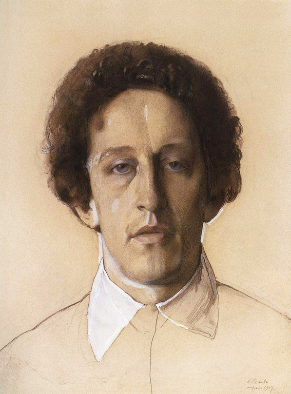 Портрет Александра Блока, художник К. Сомов, 1907 год