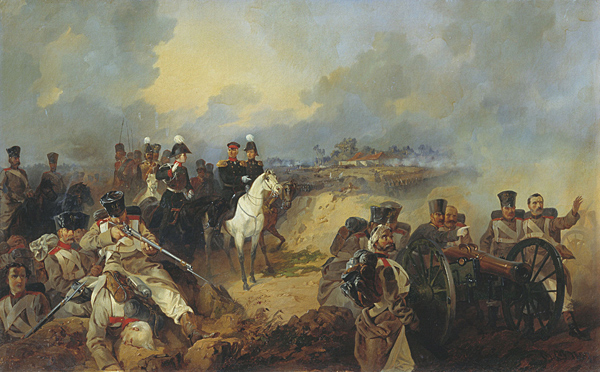 М.О. Микешин. Сражение при Монмирале. 1857