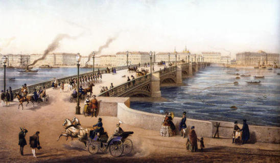 Благовещенский мост, 1850-е годы