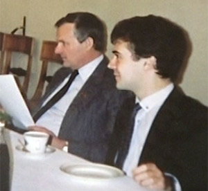 А.А. Собчак и Д.А. Медведев, 1990 год