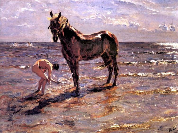 В.А. Серов. Купание лошади. 1905