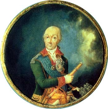 Портрет генерал-фельдмаршала графа А.В. Суворова работы К. Бекона. 1795 год