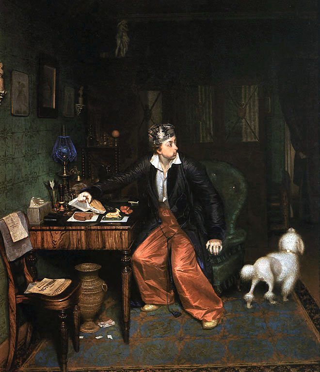 П. А. Федотов. Завтрак аристократа, 1851