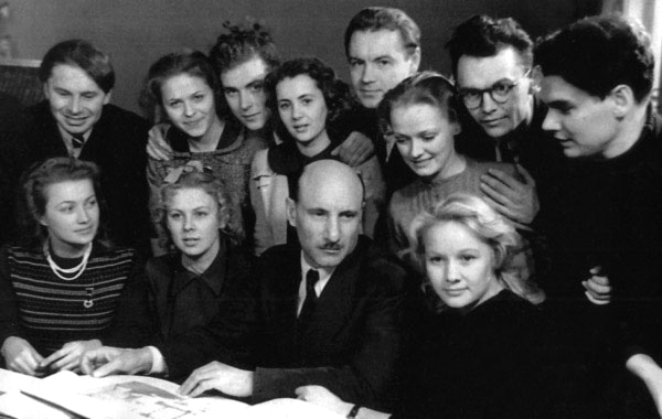 С.А. Герасимов с учениками