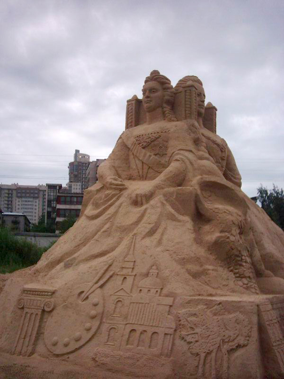 Песчаная скульптура, Елизавета Петровна