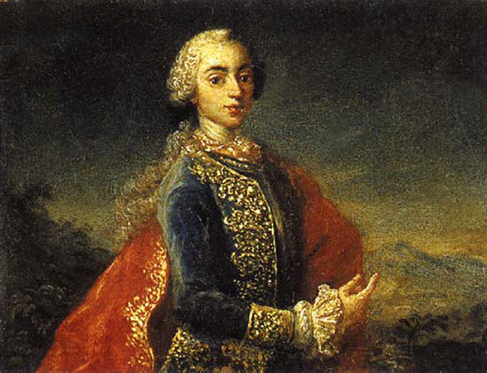 Антиох Дмитриевич Кантемир, автопортрет, 1736