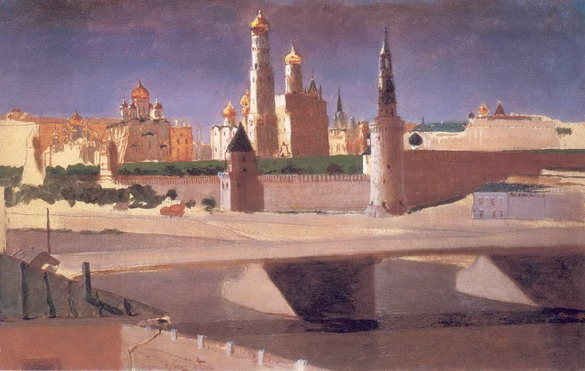 А.И. Куинджи. Москва, вид на Кремль со стороны Замоскворечья. 1882 г