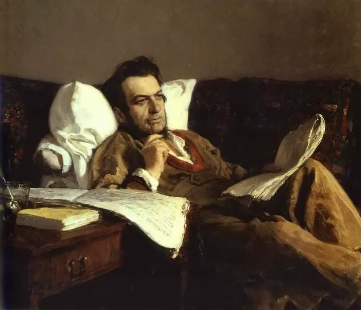 Портрет композитора Михаила Глинки.  Худ. И.Е. Репин, 1887
