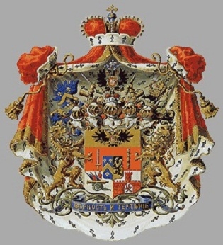 Родовой княжеский герб Барклая де Толли. На нём начерчен девиз: 