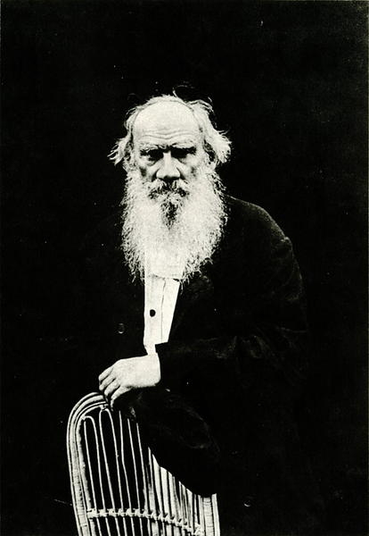 Портрет Льва Толстого, фотография К. Буллы, 1902 год