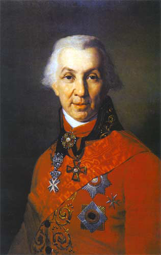 Гаврила Романович Державин, художник В.Л. Боровиковский, 1811 год