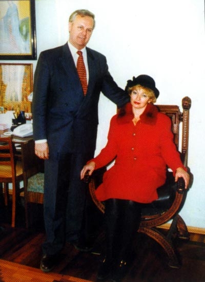А.А. Собчак с супругой Л.Б. Нарусовой