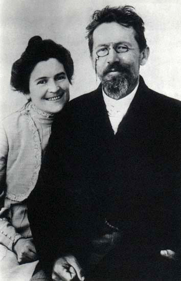 А.П. Чехов с женой О.Л. Книппер