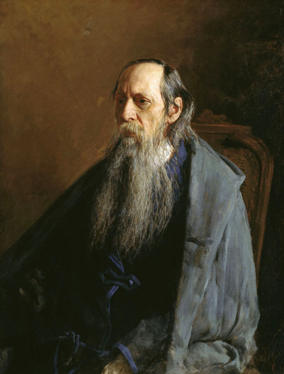 Михаил Евграфович Салтыков-Щедрин, художник Н.А. Ярошенко, 1886 год