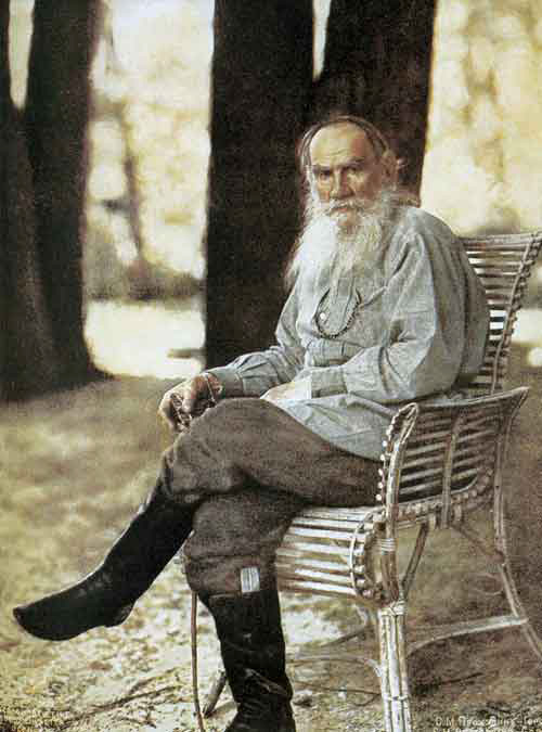 Лев Николаевич Толстой, фотография С. М. Прокудина-Горского, 1908 год