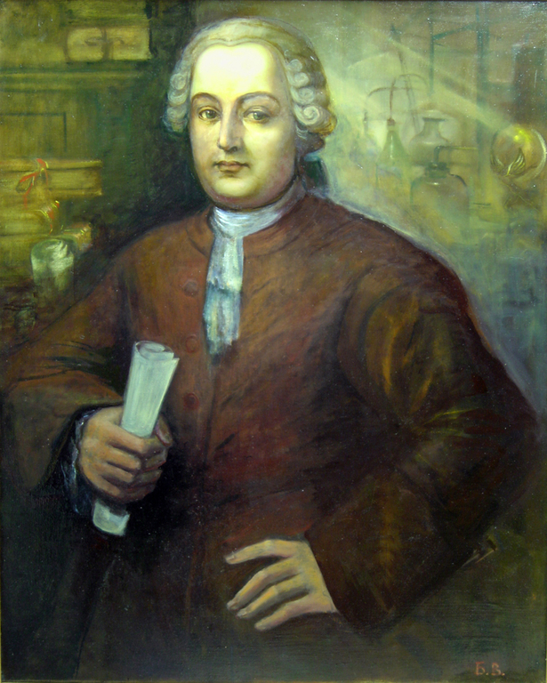 Портрет М. В. Ломоносова, художник Б. Г. Васьков