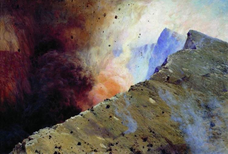 Н.А. Ярошенко. Извержение вулкана. 1898