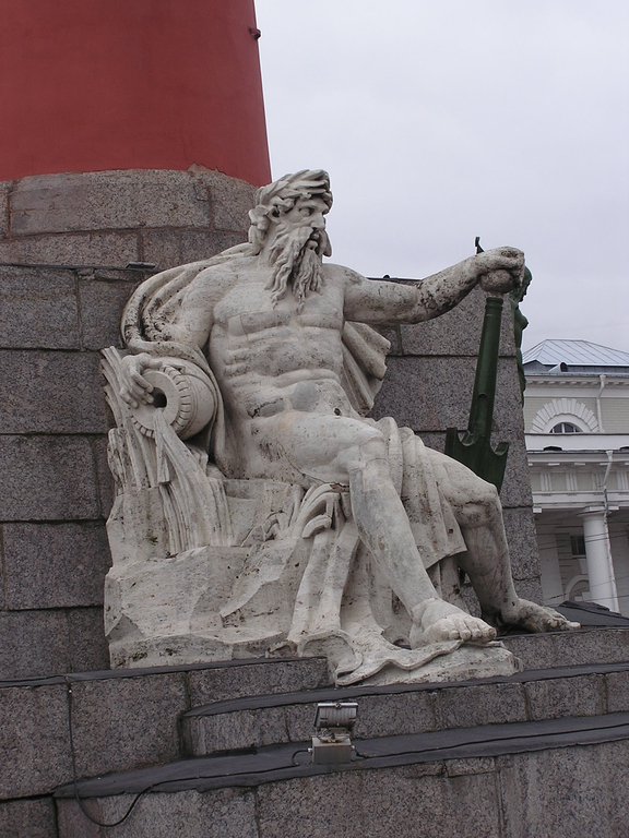 С.К. Суханов. Скульптура Ростральной колонны