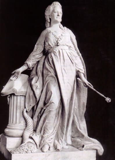 Ф.И. Шубин. Екатерина II - законодательница. Скульптура. Мрамор. 1790
