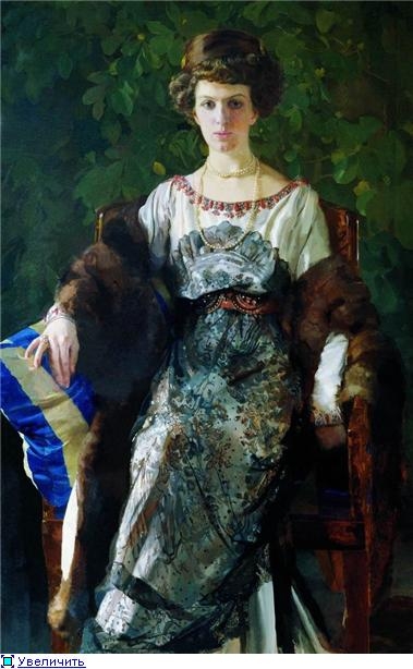К.А.  Сомов  Портрет Е.П. Носовой. 1911