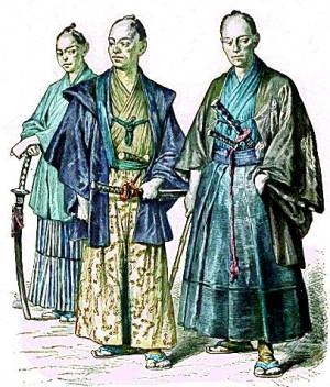 Японцы в традиционных одеждах