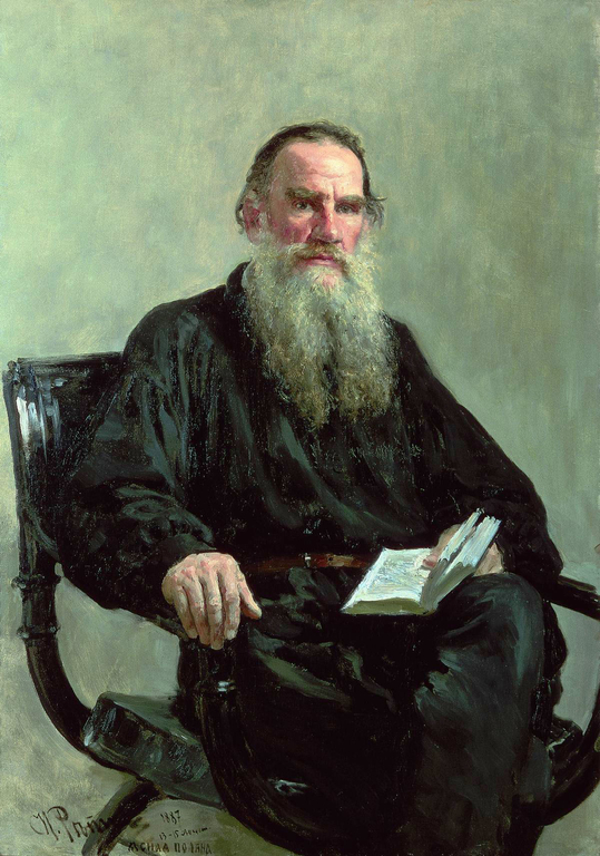 И.Е. Репин. Портрет Л.Н. Толстого. 1885