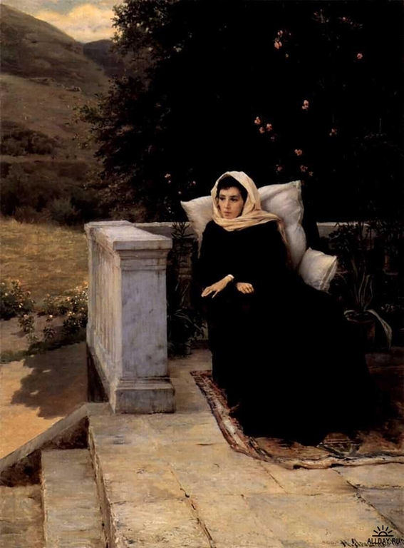 Н.А. Ярошенко. В теплом краю. 1890