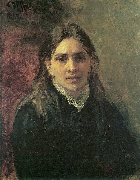 Портрет актрисы Пелагеи (Полины) Антипьевны Стрепетовой, художник И.Е. Репин, 1882 год