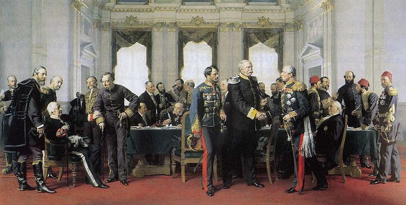 «Берлинский конгресс» (А. М. Горчаков слева, сидит), художник А. Вернер, 1881 год