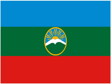 Национальный флаг Карачаево-Черкесии