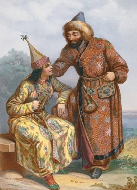 Ф. Х. Паули. Киргизка и киргиз. «Этнографическое описание народов России», 1862