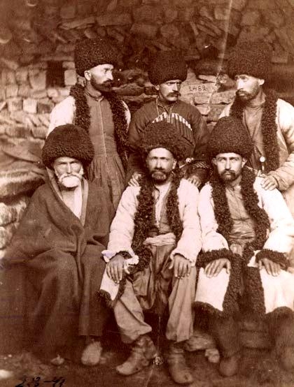 Группа мужчин. Азербайджанцы. Бакинская губ. Начало XX в. Фонды РЭМ
