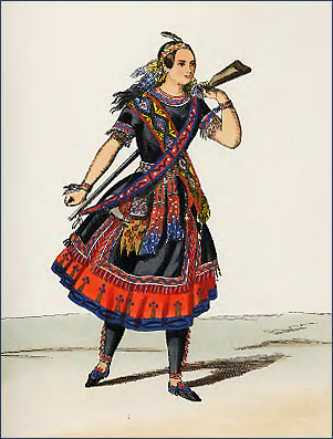 Индейский женский костюм